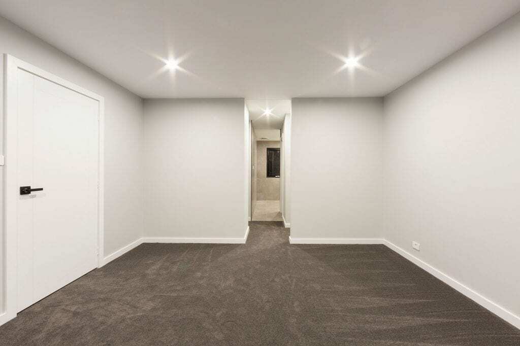 Homes by Howe, new build, Denman, room, grey carpet and white walls