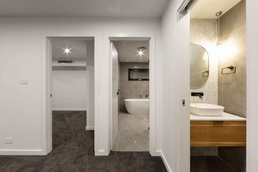 Homes by Howe, new build, Denman, room, grey carpet and white walls