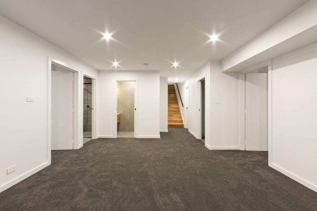 Homes by Howe, new build, Denman, room, grey carpet and white walls