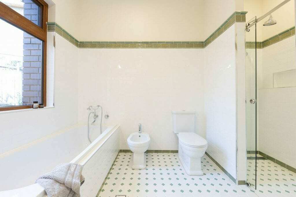 Homes by Howe Canberra builder – Governor Generals' renovation extension – traditional bathroom restoration