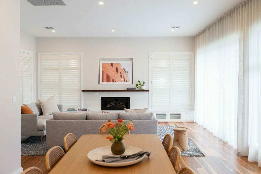 Homes by Howe, knock down rebuild, Weetangera, Living room