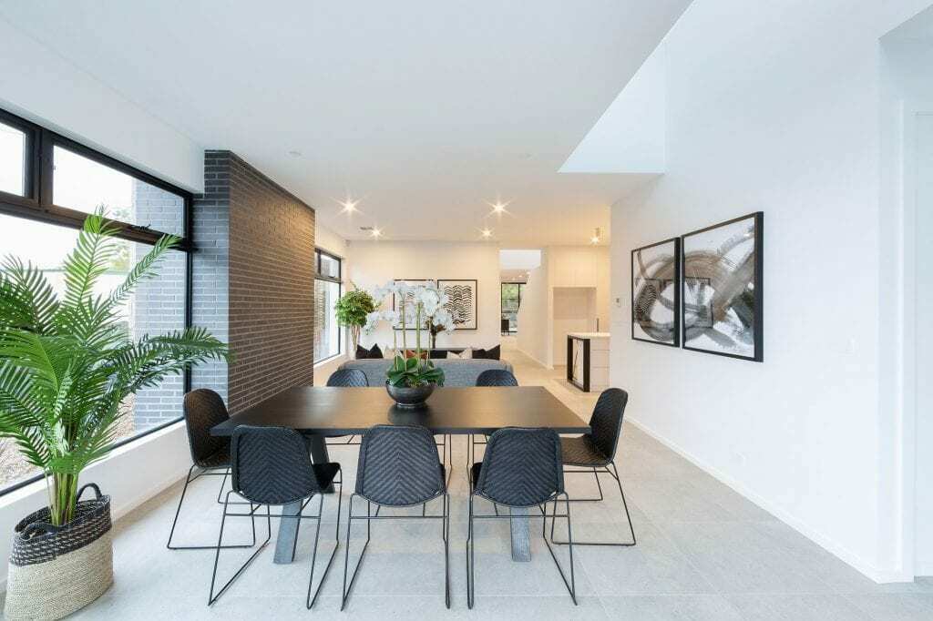 Homes by Howe, knock down rebuild, Red Hill, dining room