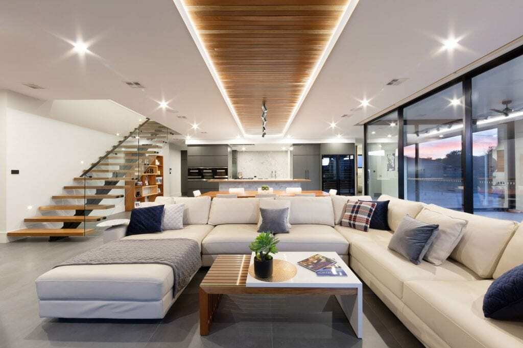 Homes by Howe, knock down rebuild, Griffith, living room